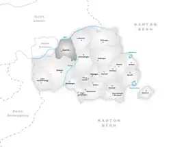 Kaart van de gemeente