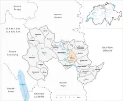 Kaart van de gemeente