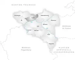 Kaart van de gemeente