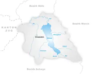 Kaart van Einsiedeln