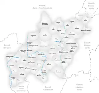 Kaart van Gros-de-Vaud