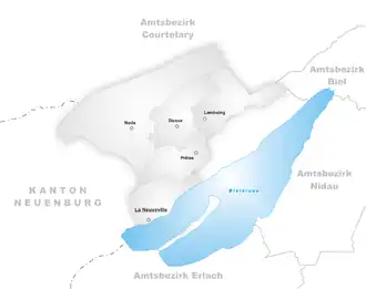 Kaart van La Neuveville