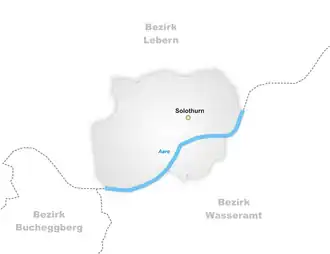 Kaart van Solothurn