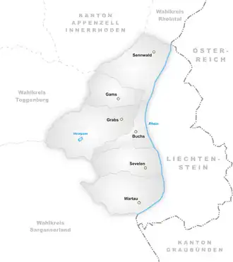 Kaart van Werdenberg