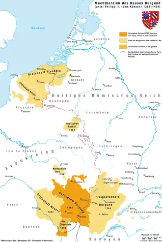 Uitbreiding van het Bourgondische Rijk onder Filips de Stoute