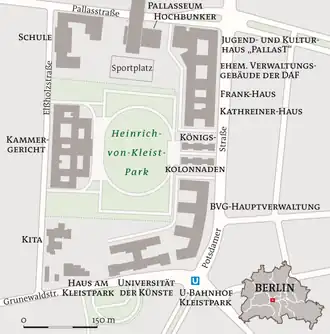 Kaart van Heinrich-von-Kleist-Park