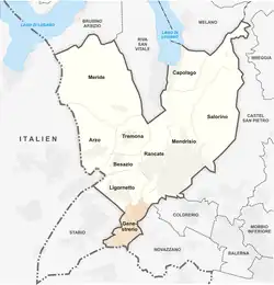 Kaar van Genestrerio in de gemeente Mendrisio