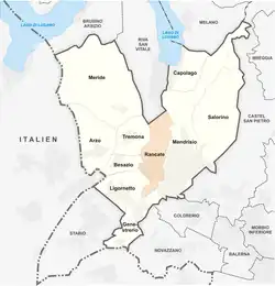 Kaar van Rancate in de gemeente Mendrisio