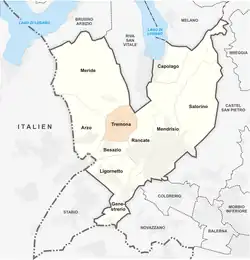 Kaar van Tremona in de gemeente Mendrisio