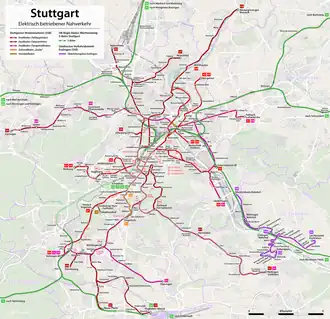 Netwerkkaart incl. trolleybus en S-Bahn (2010)