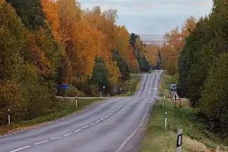 De weg tussen Kose en Käbli bij Kasaritsa