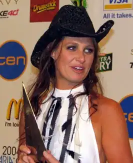 Kasey Chambers tijdens de 2004 ARIA Awards