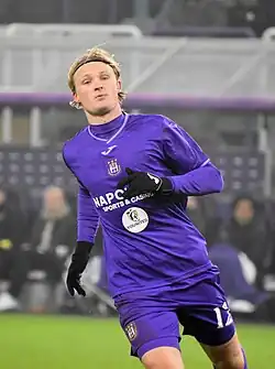 Kasper Dolberg bij RSC Anderlecht in 2024