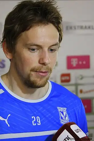 Hämäläinen in het tenue van Lech Poznań in 2013.