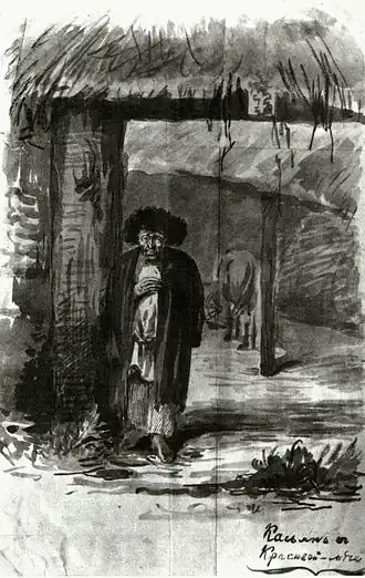 Illustratie van het personage Kassyan door Toergenjev