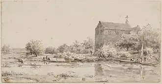 Kasteel Bruchem, door Franciscus Andreas Milatz (1791)