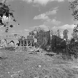 Het kasteel aan het eind van de Tweede Wereldoorlog