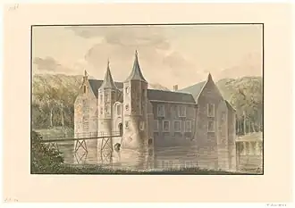 De Popkensburg in 1851