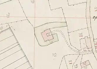 Kadastrale kaart van 1822, met Rodenbroek