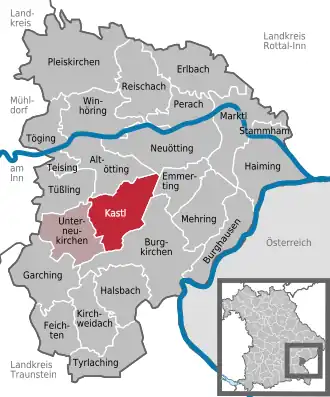 Kaart van Kastl