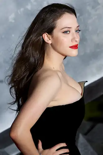 Kat Dennings tijdens de première van Thor: The Dark World, 2013.