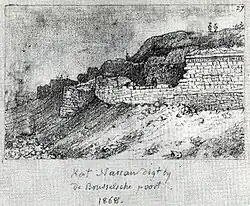 Idem, tijdens de sloop (A. Schaepkens, 1868)