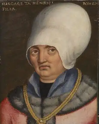 16e-eeuws portret van Catharina van Bohemen door Antoni Boys.