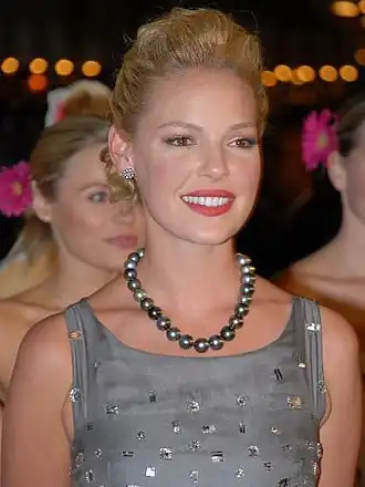Heigl tijdens de première van 27 Dresses in 2008