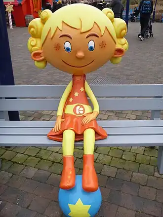 Een beeld van Kaatje in Plopsaland De Panne