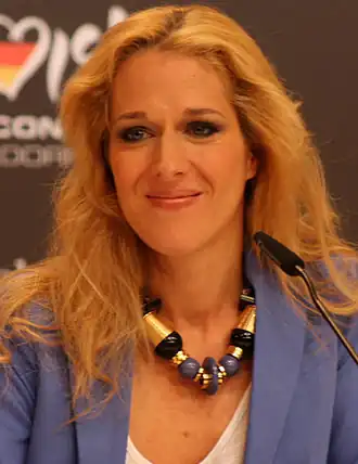 Kati Wolf tijdens het Eurovisiesongfestival 2011