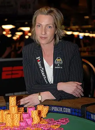 Katja Thater tijdens deWorld Series of Poker 2007