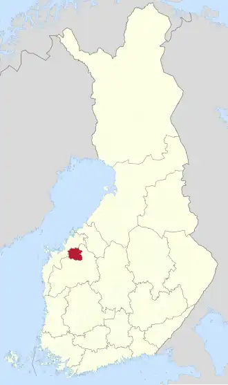 Kaart met de locatie van Kauhava