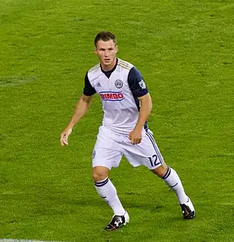 Rosenberry in 2017 als speler van Philadelphia Union