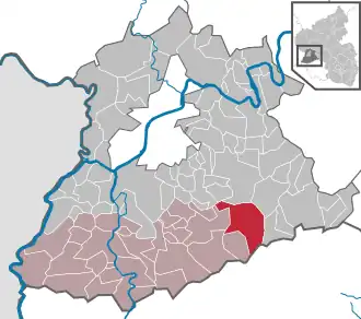 Kaart van Kell am See