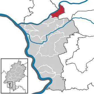 Kaart van Kelsterbach