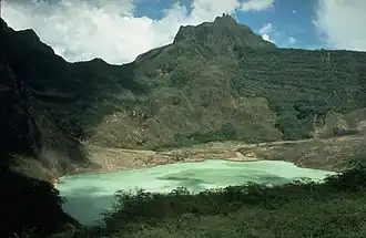 Kelud met kratermeer