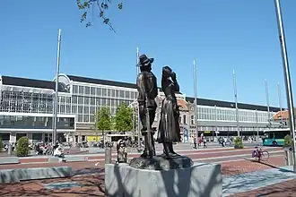 Het Stationsplein in Haarlem
