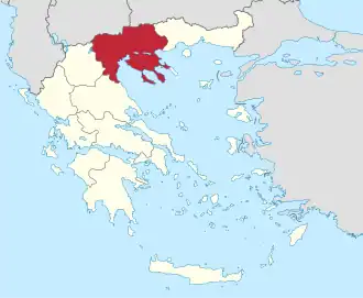 Kaart van Centraal-Macedonië
