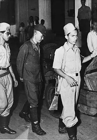 Kenichi Sonei in de rechtbank (1946)