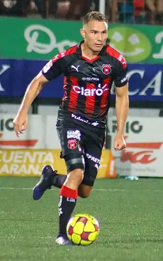 Gutiérrez in 2017 als speler van Alajuelense