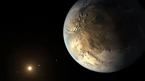 Artistieke impressie van Kepler-186f