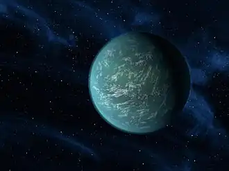 Opvatting van artiesten over Kepler-22b