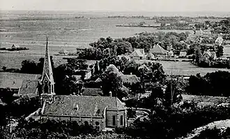 Zijaanzicht vanuit de duinen