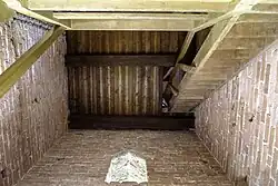 Binnenzijde van de toren, naar boven gezien