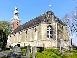 De kerk gezien vanaf de koorzijde