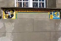 Gedenksteen herbouw van de kerk