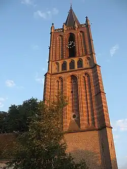 Toren van de Pleinkerk die eigendom is van de gemeente Houten