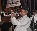 Ruffins spelend in Cafe Brasil in New Orleans, november 2007