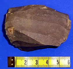 Kern met duidelijke afslagen