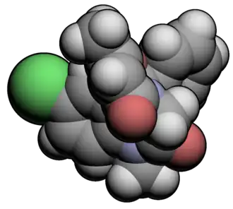 3D-moleculaire ruimtevulling van Ketazolam
